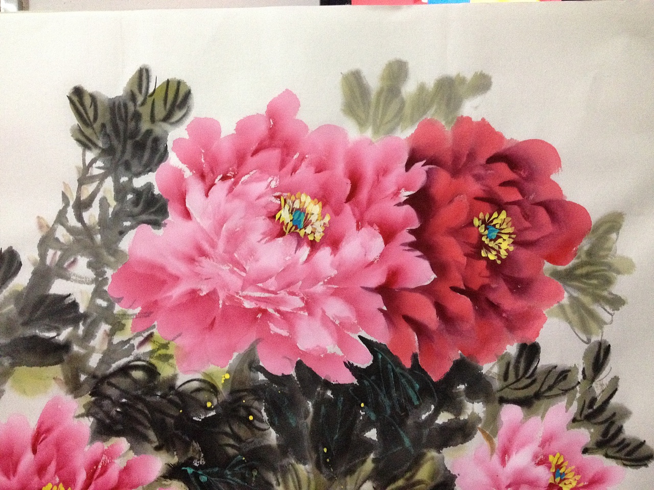 寫意國畫中的荷花、牡丹與芍藥